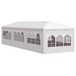 vidaXL Tente de réception 3x9 m Blanc