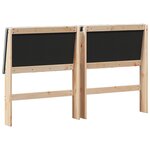 vidaXL Tête de lit capitonnée Gris clair 160 cm Pin massif