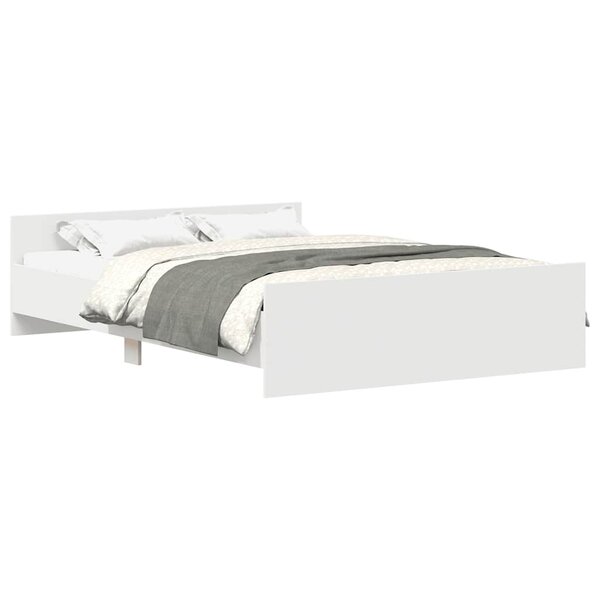 vidaXL Cadre de lit sans matelas blanc 120x200 cm