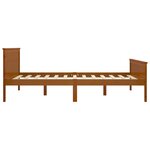 vidaXL Cadre de lit sans matelas marron miel pin massif 120x200 cm