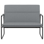 Banc banquette 100 x 64 x 80 cm tissu gris clair 02_0010689