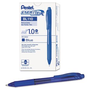 Roller encre gel liquide EnerGel-X BL110  bleu x 12 PENTEL