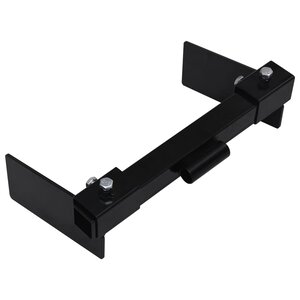 vidaXL Adaptateur de chasse-neige pour tondeuse à gazon Noir