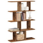vidaXL Étagère cube murale 12 compartiments vieux bois bois ingénierie