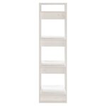 vidaXL Bibliothèque/Séparateur de pièce Blanc 41x35x125 cm Pin solide