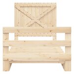 vidaXL Cadre de lit sans matelas avec tête de lit 100x200 cm