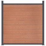 vidaXL Panneau de clôture marron 1737x186 cm WPC