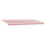 vidaXL Auvent Rétractable Rouge et Blanc 600 × 350 cm