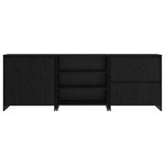 vidaXL Buffet 3 Pièces Chêne noir 70 x 41 x 75 cm Bois d'ingénierie