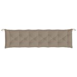 vidaXL Coussin de banc de jardin taupe 200x50x7 cm tissu oxford