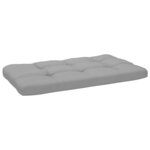 vidaXL Canapé central palette de jardin Noir Bois de pin imprégné