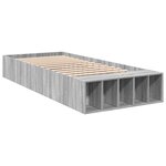 vidaXL Cadre de lit sonoma gris 75x190 cm bois d'ingénierie