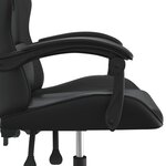 vidaXL Chaise de jeu Noir Similicuir