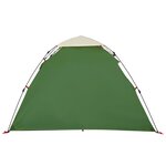 vidaXL Tente de camping à dôme 3 personnes vert libération rapide