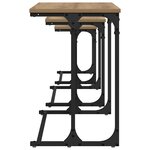 vidaXL Table basse gigogne 3 Pièces chêne artisanal 50.5 x 35 x 53 cm