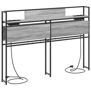 vidaXL Tête de lit de rangement Sonoma gris 150 cm Bois d'ingénierie