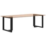 vidaXL Pieds de table à manger en T  2 pièces  noir  80 x 35 x (72-73) cm  acier
