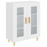 vidaXL Buffet blanc 69 5x34x90 cm bois d'ingénierie