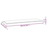 vidaXL Coussins de banc jardin lot de 2 motif de feuilles tissu Oxford