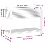 vidaXL Jardinière et étagère 110x45x80cm bois massif d'acacia et acier