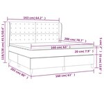 vidaXL Sommier à lattes de lit avec matelas Taupe 160x200 cm Tissu