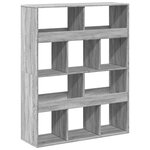 vidaXL Bibliothèque sonoma gris 100x33x125 5 cm bois d'ingénierie