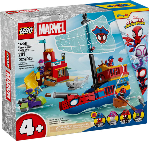 LEGO Marvel 11208 - Bateau pirate de l'équipe Spidey