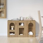 vidaXL Buffet Chêne artisanal 100 x 35 x 59 cm Bois d'ingénierie