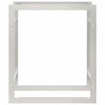 vidaXL Portant de bois de chauffage 50x28x56 cm acier inoxydable