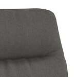 vidaXL Chaise de relaxation Gris foncé Tissu