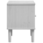 vidaXL Table de chevet SENJA aspect de rotin blanc bois de pin massif