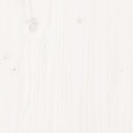 vidaXL Chaises longues lot de 2 blanc 205x60x31 5cm bois massif de pin