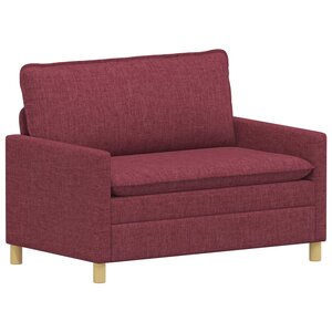 vidaXL Canapé Bordeaux 126 x 81 x 87 5 cm Tissu