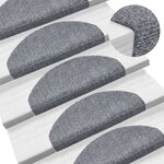 vidaXL Tapis autoadhésifs de marches 5 Pièces Gris clair 65x21x4 cm