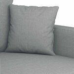 vidaXL Canapé à 2 places Gris clair 140 cm Tissu