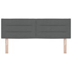 vidaXL Tête de lit LED Design Lignes Gris Foncé 80 cm Tissu