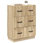vidaXL Armoire à tiroirs Chêne Sonoma 66 x 34 5 x 87 cm