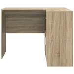 vidaXL Bureau d'angle en chêne de Sonoma 102x88x75 cm en bois d'ingénierie