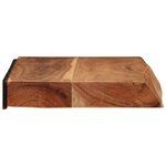 vidaXL Étagères murales 2 Pièces 60x20x3 5 cm bois massif d'acacia
