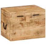 vidaXL Boîte de rangement 39x28x31 cm Bois massif d'acacia