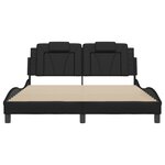 vidaXL Cadre de lit sans matelas noir 160x200 cm similicuir