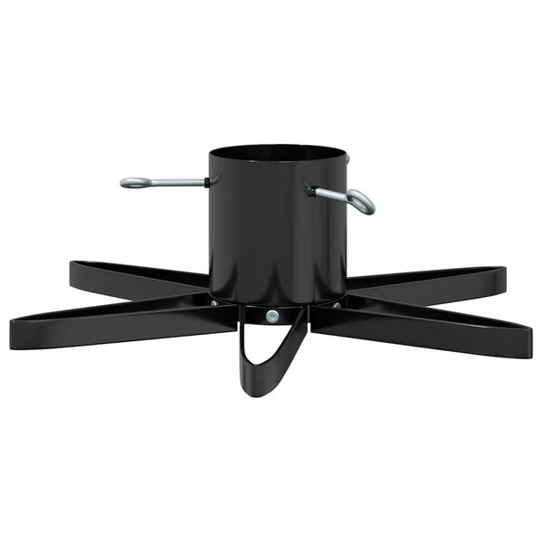 vidaXL Pied de Sapin de Noël 1.73 Noir 49 x 49 x 15 5 cm Acier