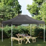 vidaXL Toit de tente de réception 4x3 m Anthracite 270 g/m²
