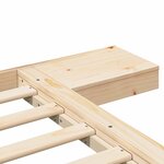 vidaXL Cadre de lit Marron 100 x 200 cm bois