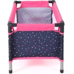 Bayer Chic 2000 652-84 - Lit de voyage pour poupées Rose à pois