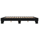 vidaXL Cadre de lit sans matelas noir 200x200 cm