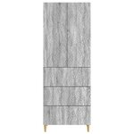 vidaXL Ensemble de Meubles 2 Pièces Sonoma gris 66 x 34 5 x 90 cm