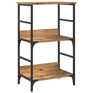 vidaXL Bibliothèque chêne artisanal 50x33x82 cm bois d'ingénierie
