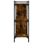 vidaXL Bibliothèque 3 niveaux chêne fumé 76x32x88 cm bois d'ingénierie