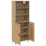 vidaXL Haut Armoire Chêne artisanal 69 5 x 34 x 180 cm